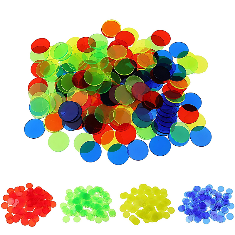 Board Game Zenith - 100/200PCS 19mm Round Count Chip Multicolor