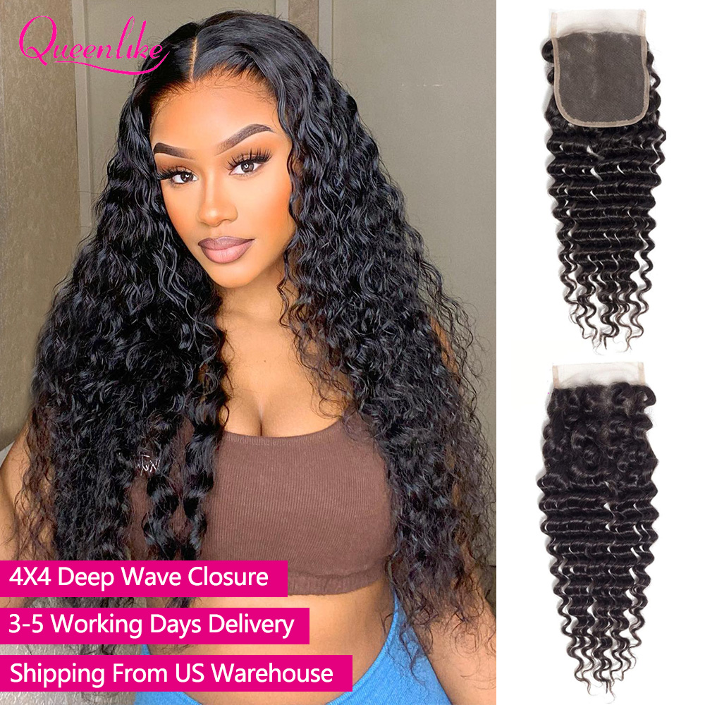 Board Game Queen - 4X4 Deep Wave HD Lace Closure