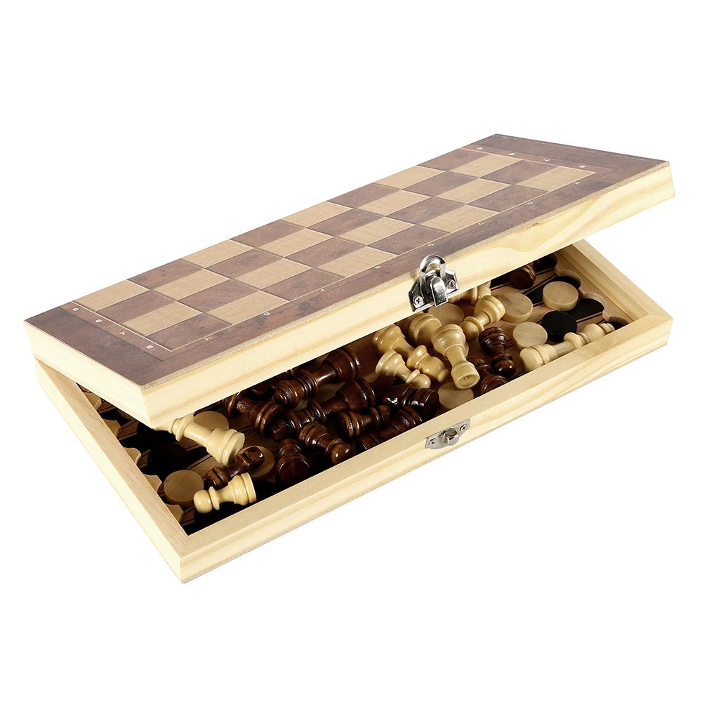 3 in 1 Chess Board, Folding Wo - Board Game Zenith 评论和价格