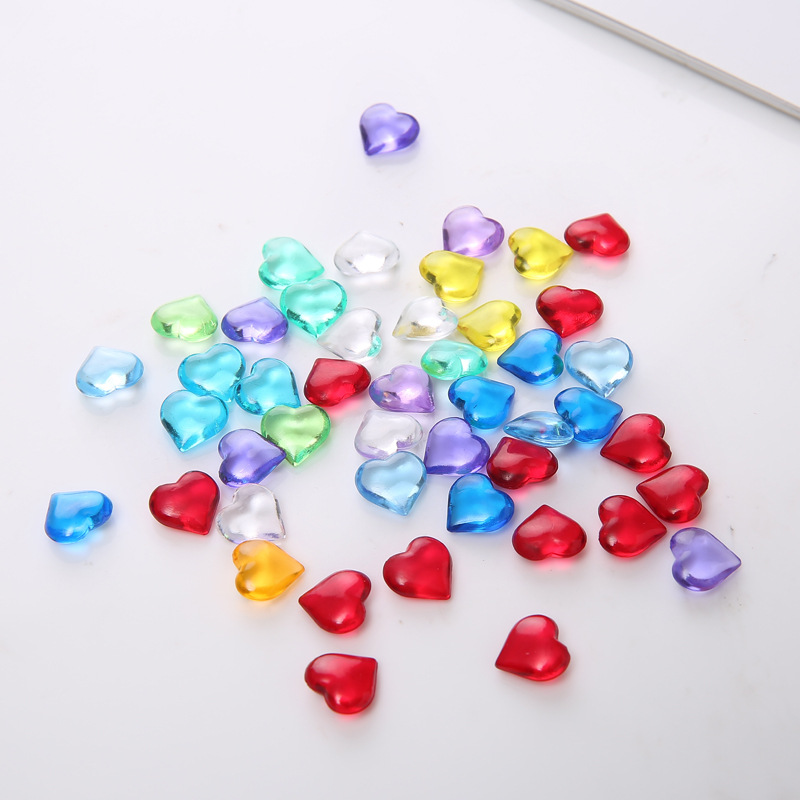 100PCS 10*4mm Heart Shape Acry - Board Game Illustration 评论和价格