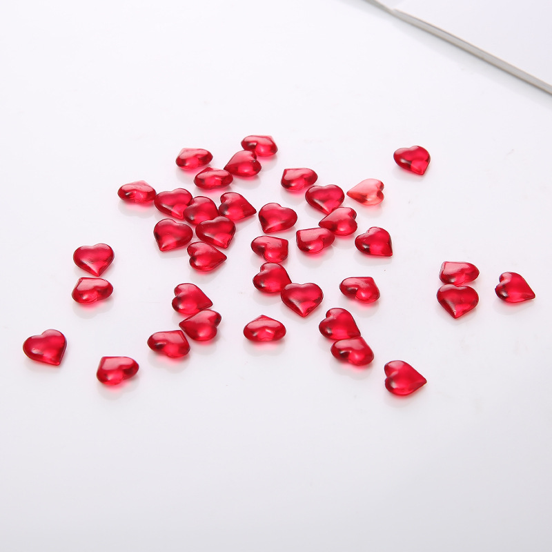 100PCS 10*4mm Heart Shape Acry - Board Game Illustration 评论和价格