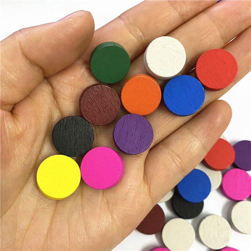 50pieces 15*5MM 11 Colors Wood - Board Game Illustration 评论和价格