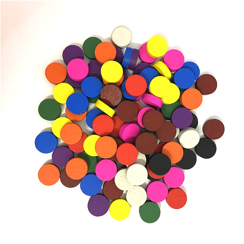 50pieces 15*5MM 11 Colors Wood - Board Game Illustration 评论和价格