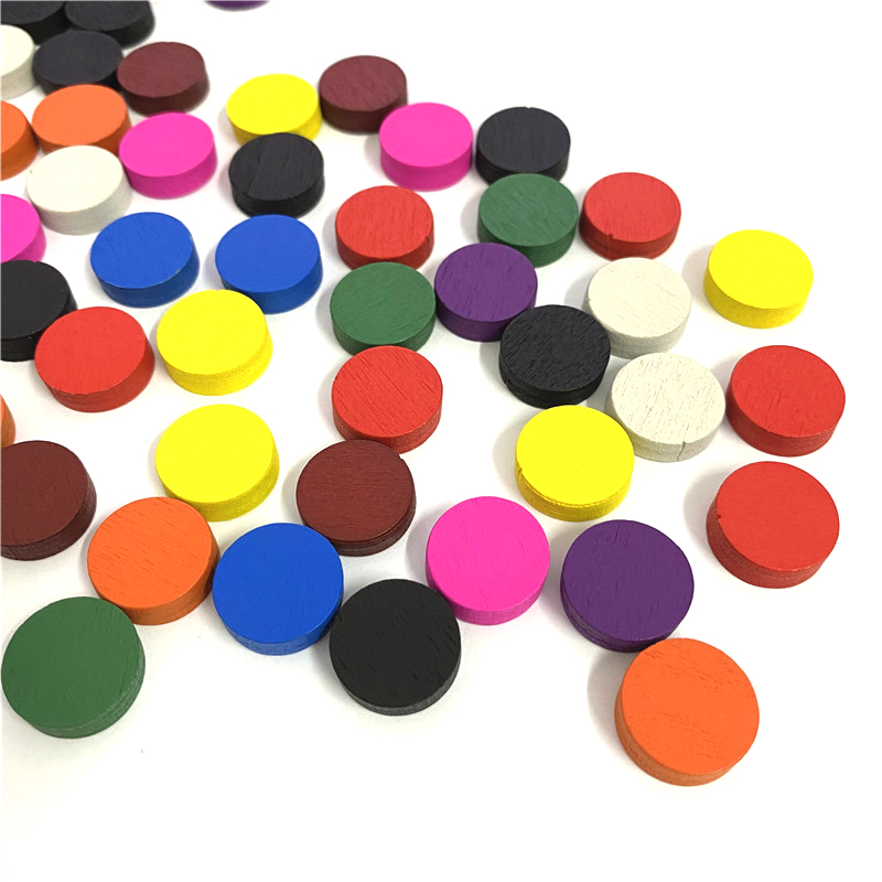 50pieces 15*5MM 11 Colors Wood - Board Game Illustration 评论和价格