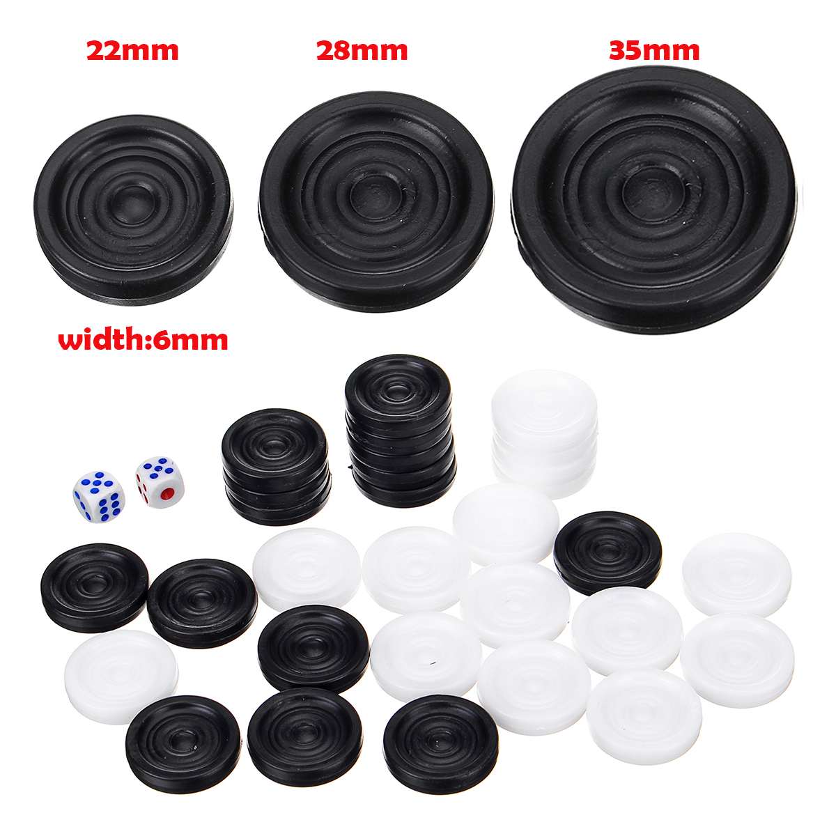 32 PCS Backgammon Chess Piece  - Board Game Zenith 评论和价格