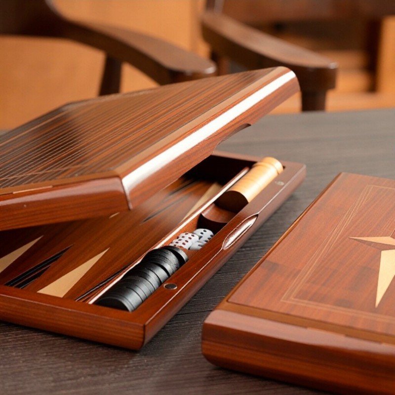 Solid Wood Backgammon 11-19 In - Board Game Zenith 评论和价格