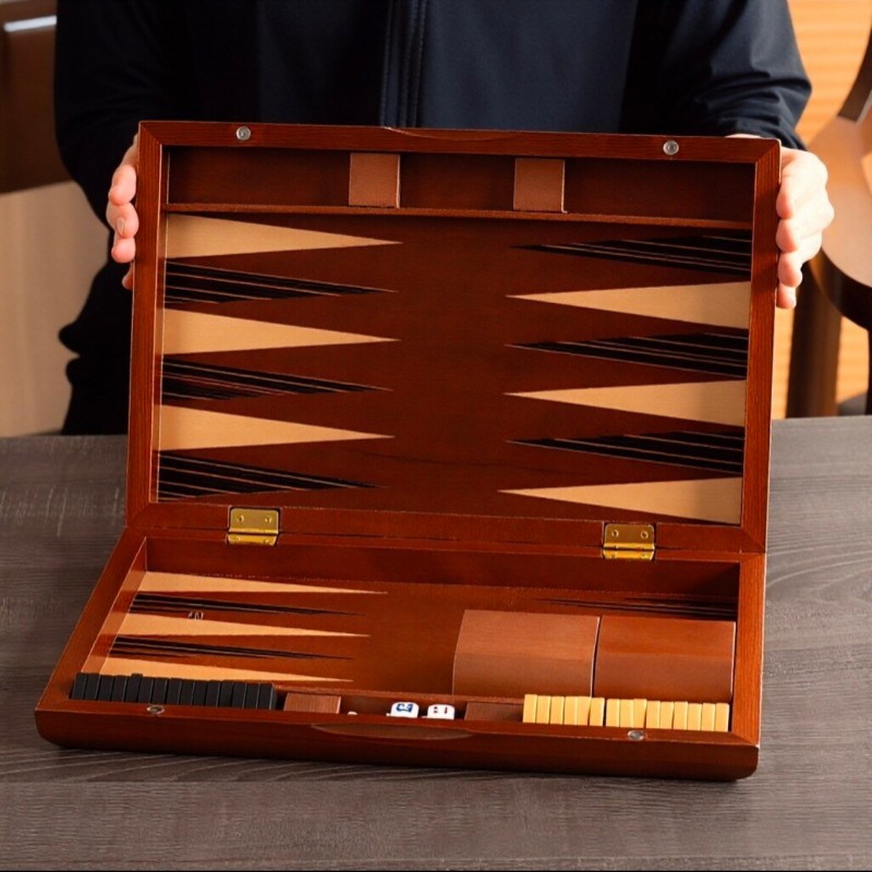 Solid Wood Backgammon 11-19 In - Board Game Zenith 评论和价格