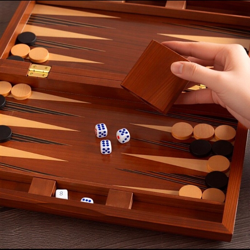 Solid Wood Backgammon 11-19 In - Board Game Zenith 评论和价格