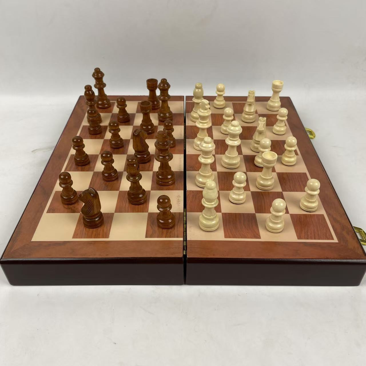 Magnetic Wooden Chess Set Fold - Board Game Queen 评论和价格