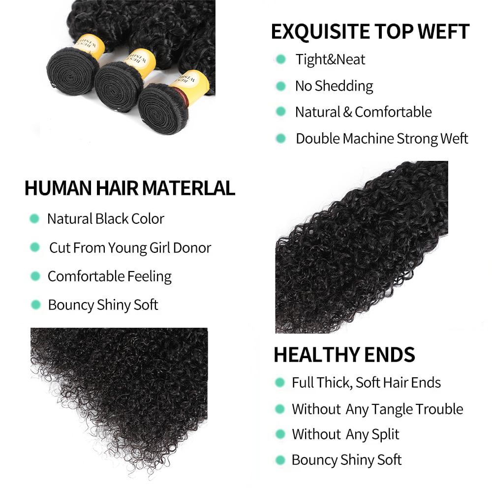 12A Kinky Curly Hair Bundles 1 - Board Game Queen 评论和价格