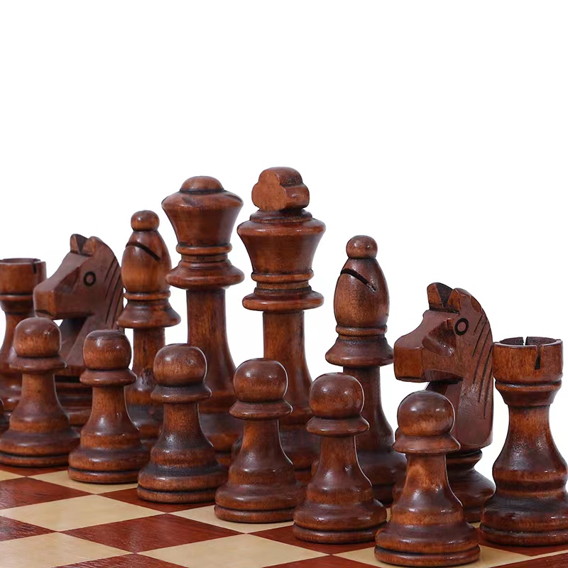 32 Pieces Wooden Chess King He - Board Game Queen 评论和价格