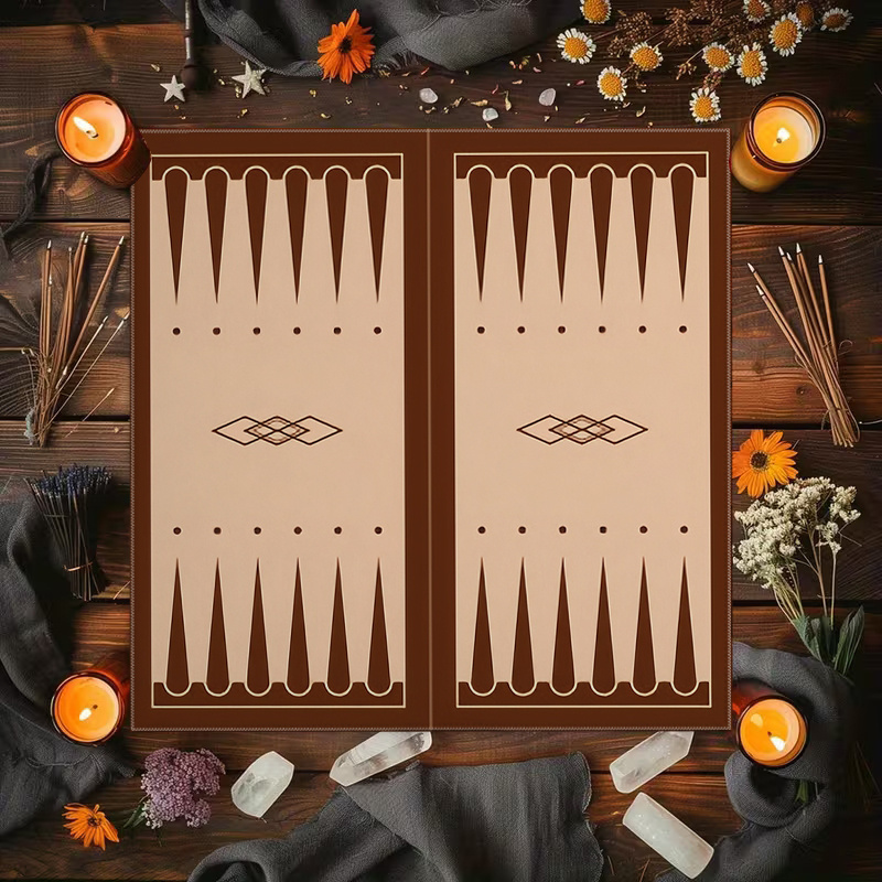 1pc Brown Backgammon Board Pri - Board Game Zenith 评论和价格