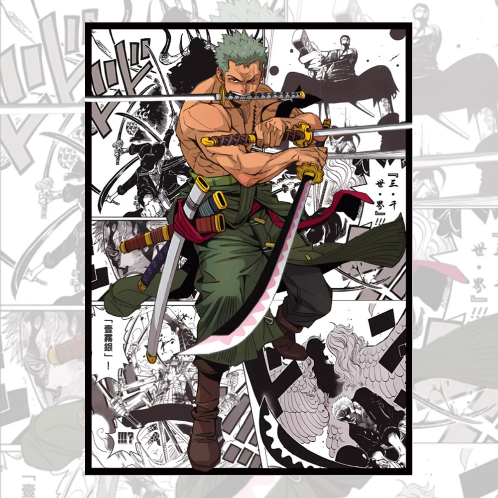 60PCS 66x91mm One Piece Anime  - Board Game Illustration 评论和价格