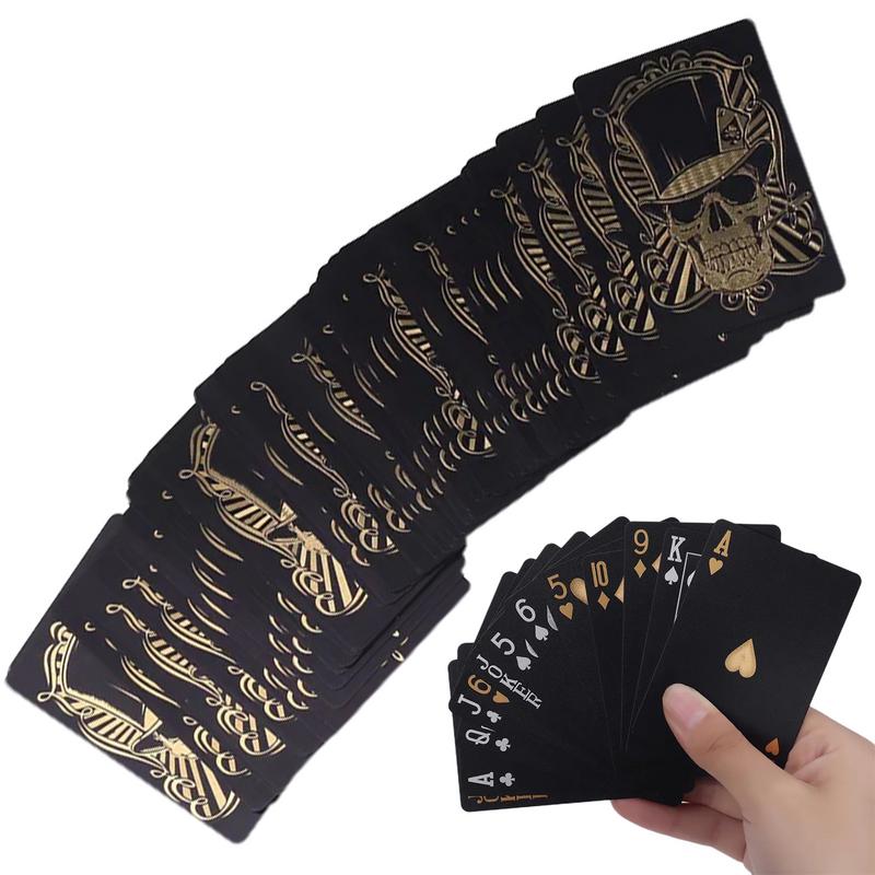 Black Playing Cards Deck Skull - Board Game Illustration 评论和价格