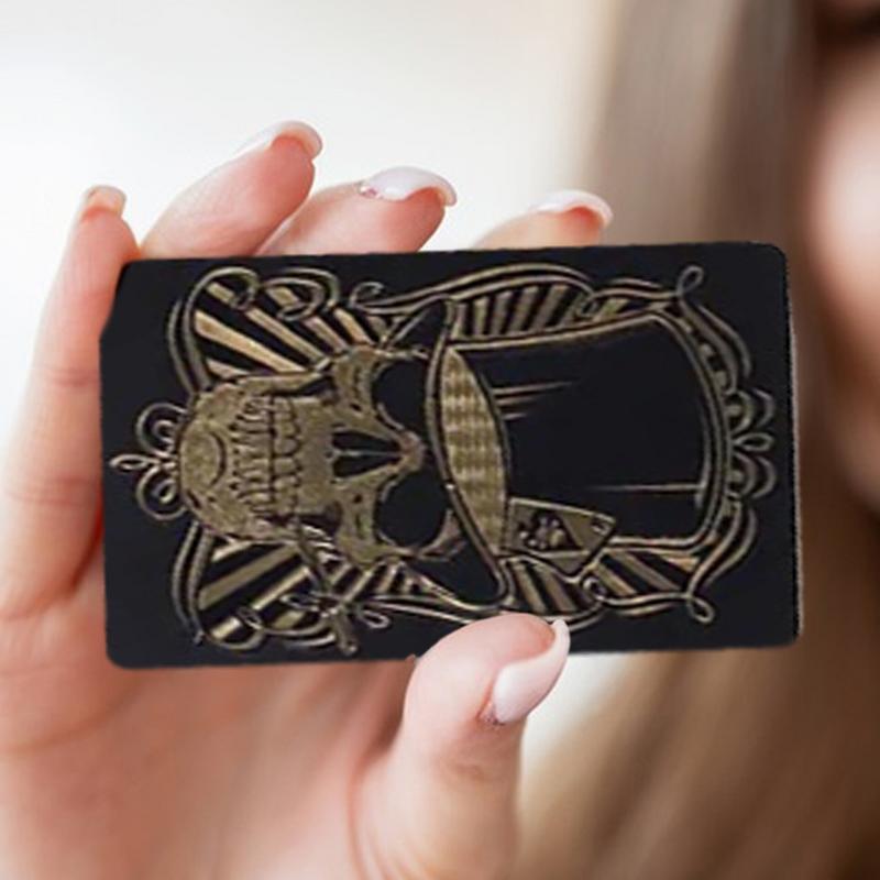 Black Playing Cards Deck Skull - Board Game Illustration 评论和价格