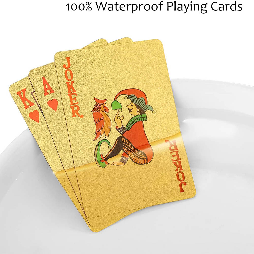 Playing Cards Waterproof Gold  - Board Game Illustration 评论和价格