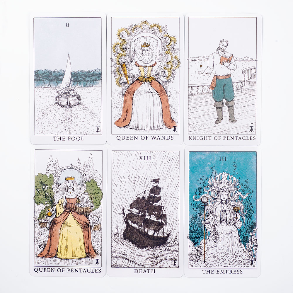 Ocean Themed Tempest Tarot  De - Board Game Illustration 评论和价格